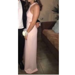 Calvin Klein Waist Cutout Baby Pink Dress